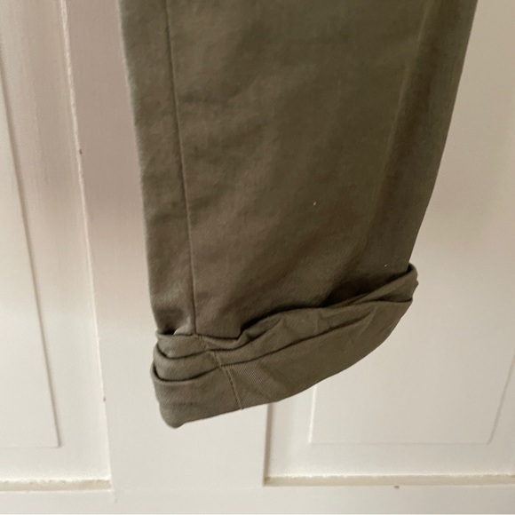 Veronica Beard Army Green Coach Cuffed Pants - Picture 7 of 11